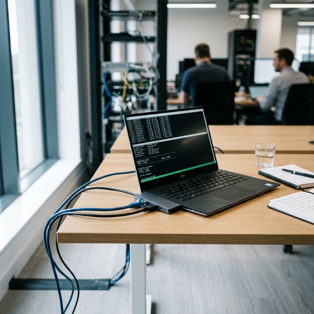 Migration technique de site internet Lille Écrans superposés montrant une transition de code fluide, symbolisant la migration de site internet sans perte SEO