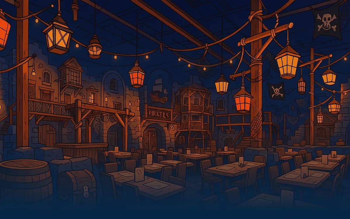 Page d'accueil du site Pirates Paradise